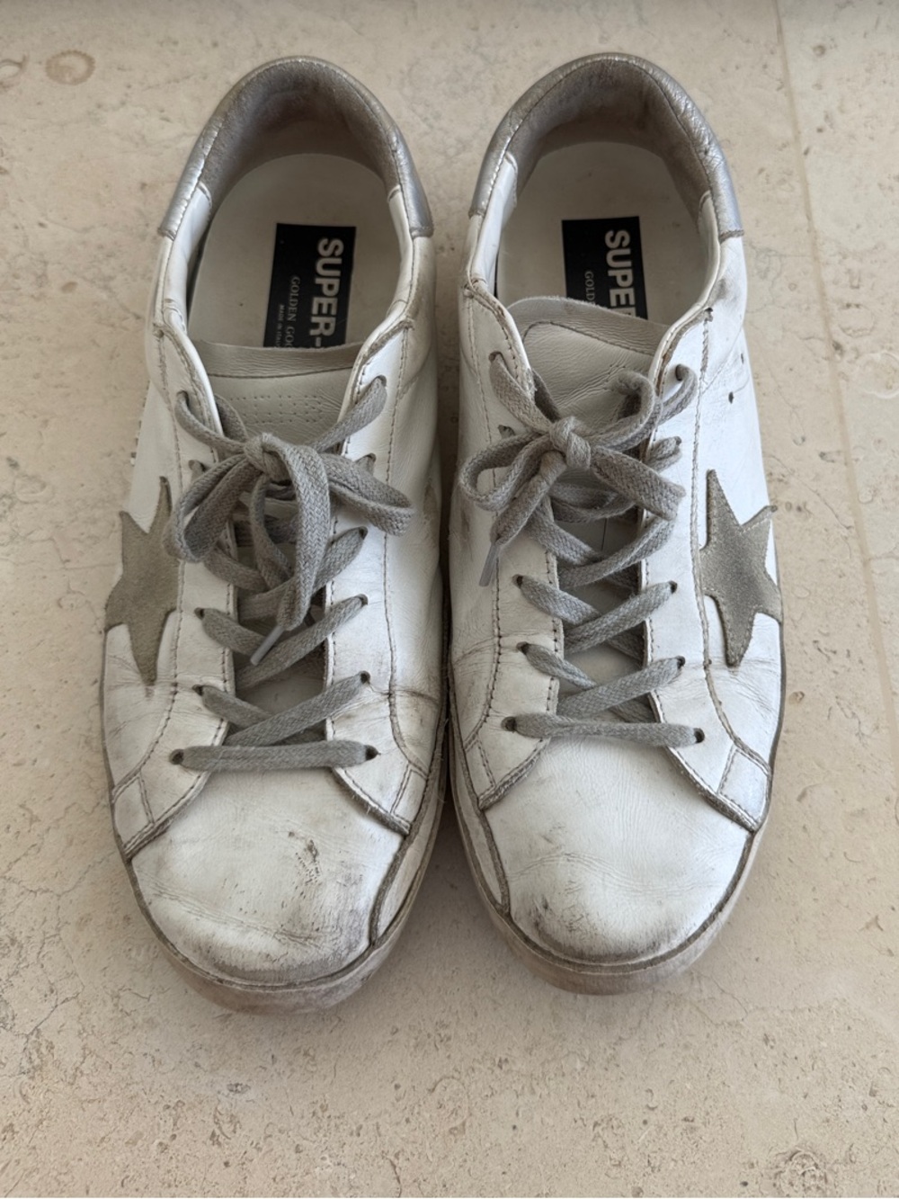 Golden Goose All Star Sneakers with Gray Star
